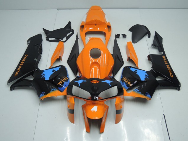 Arancia Nero ABS Kit Carenatura Honda CBR 600 RR 2005-2006