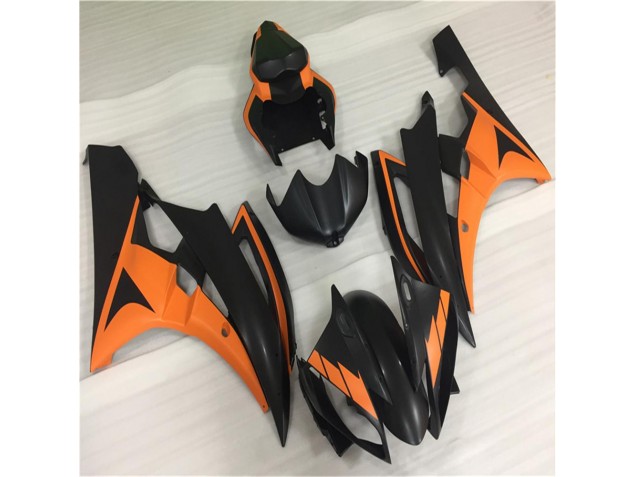 Arancia Nero ABS Plastica & Carene Yamaha R6 2006-2007