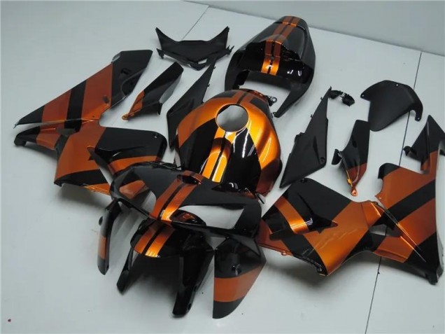 Arancia Nero Kits Carenatura Completa Honda CBR 600 RR 2005-2006