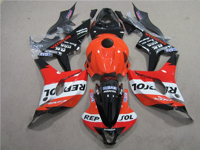 Arancia Nero Repsol Carene & Plastica Honda CBR 600 RR 2007-2008 Arancia Nero Repsol Carene & Plastica Honda CBR 600 RR 2007-2008