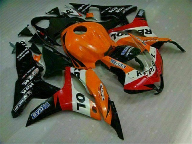 Arancia Nero Repsol Kit Carenatura Iniezione Honda CBR 600 RR 2007-2008