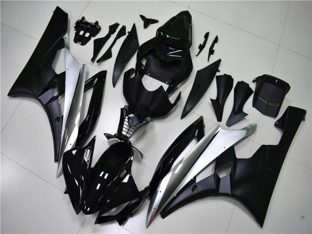 Argento Nero Carene & Plastica Yamaha R6 2006-2007 Argento Nero Carene & Plastica Yamaha R6 2006-2007