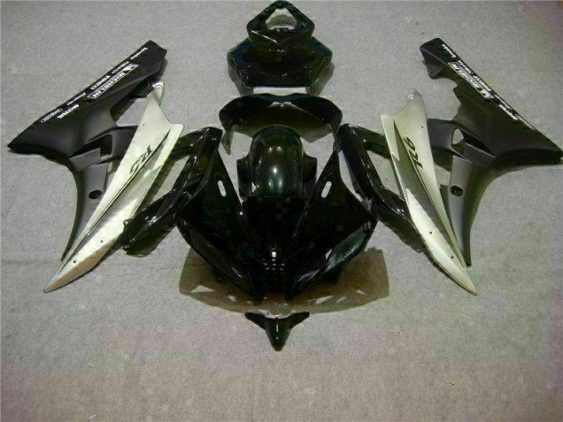 Argento Nero Kit Carenatura Iniezione Yamaha R6 2006-2007 Argento Nero Kit Carenatura Iniezione Yamaha R6 2006-2007