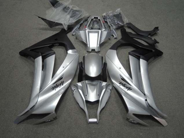 Argento Nero Ninja Carene Kawasaki ZX10R 2011-2015 Argento Nero Ninja Carene Kawasaki ZX10R 2011-2015