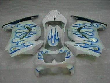 Bianco Blu Fiamma Carene Kawasaki EX250 2008-2012