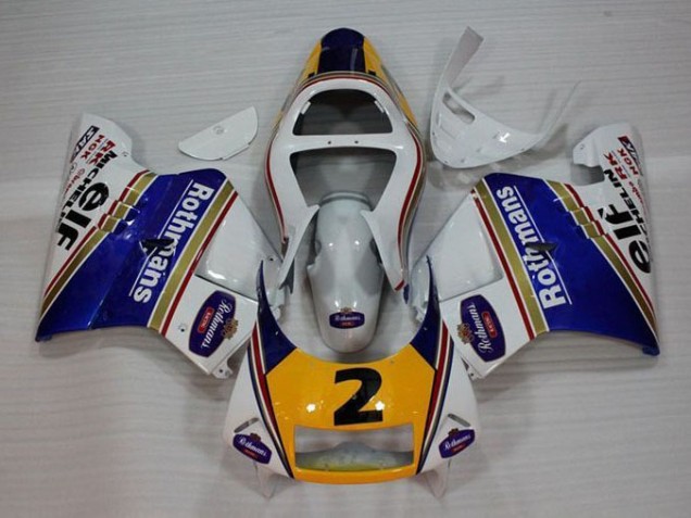 Bianco Blu Giallo Carene Honda NSR 250 MC28 P4 1994-1996 Bianco Blu Giallo Carene Honda NSR 250 MC28 P4 1994-1996