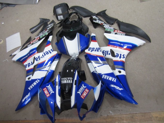 Bianco Blu Sterilgarda Volvo Carene Yamaha R6 2006-2007 Bianco Blu Sterilgarda Volvo Carene Yamaha R6 2006-2007