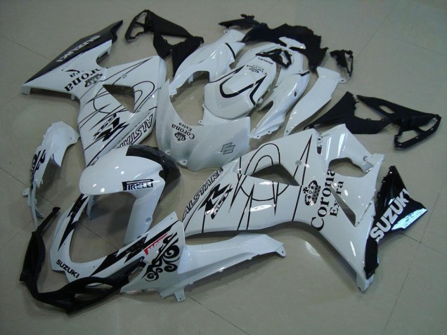 Bianco Corona Carene Suzuki GSXR 1000 K9 2009-2016 Bianco Corona Carene Suzuki GSXR 1000 K9 2009-2016