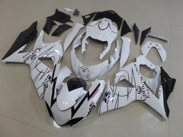 Bianco Corona Corsa Carene Suzuki GSXR 1000 K9 2009-2016 Bianco Corona Corsa Carene Suzuki GSXR 1000 K9 2009-2016