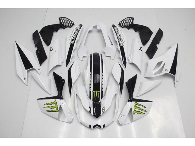 Bianco Kit Completo Carenatura ABS Kawasaki Z1000 2007-2009 Bianco Kit Completo Carenatura ABS Kawasaki Z1000 2007-2009