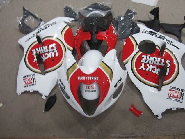 Bianco Lucky Strike Motul Carene Suzuki GSXR 1300 Hayabusa 1996-2007