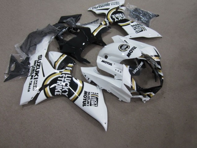 Bianco Lucky Strike Nero Motul Carene Suzuki GSXR 750 K11 2011-2024 Bianco Lucky Strike Nero Motul Carene Suzuki GSXR 750 K11 2011-2024