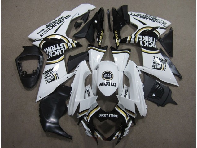 Bianco Lucky Strike Nero Motul Kit Carena & Plastica Suzuki GSXR 600 K11 2011-2024