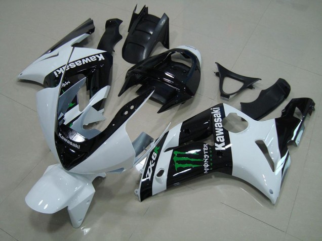 Bianco Monster Kit Completo Carenatura ABS Kawasaki ZX6R 2003-2004 Bianco Monster Kit Completo Carenatura ABS Kawasaki ZX6R 2003-2004