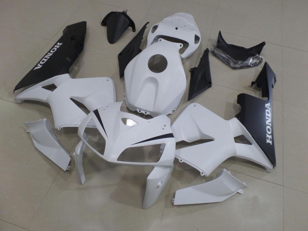 Bianco Nero ABS Plastica & Carene Honda CBR 600 RR 2005-2006 Bianco Nero ABS Plastica & Carene Honda CBR 600 RR 2005-2006