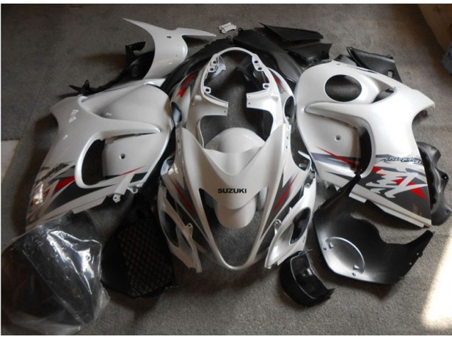 Bianco Nero Kit Carenatura Completo ABS Suzuki GSXR 1300 Hayabusa 2008-2019 Bianco Nero Kit Carenatura Completo ABS Suzuki GSXR 1300 Hayabusa 2008-2019