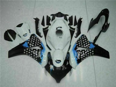 Bianco Nero Kit Carenatura Iniezione Honda CBR 1000 RR 2008-2011