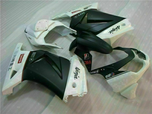 Bianco Nero Ninja 3M Carene Kawasaki EX250 2008-2012 Bianco Nero Ninja 3M Carene Kawasaki EX250 2008-2012