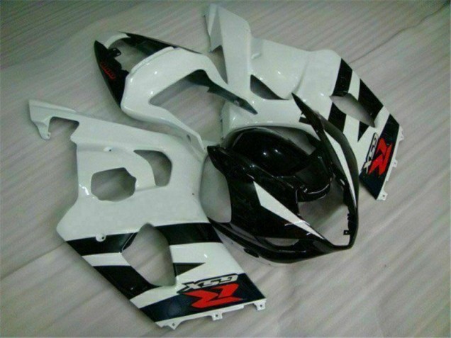 Bianco Nero Plastica Suzuki GSXR 1000 K3 2003-2004 Bianco Nero Plastica Suzuki GSXR 1000 K3 2003-2004