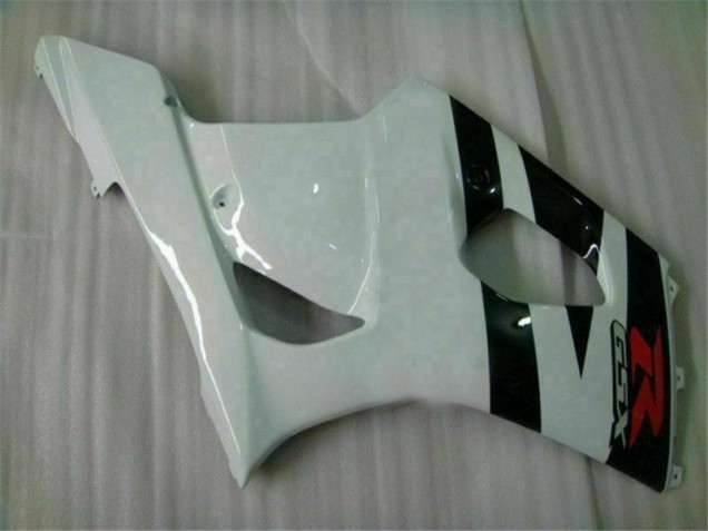Bianco Nero Plastica Suzuki GSXR 1000 K3 2003-2004 Bianco Nero Plastica Suzuki GSXR 1000 K3 2003-2004