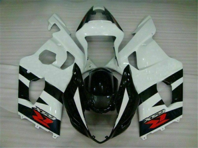Bianco Nero Plastica Suzuki GSXR 1000 K3 2003-2004 Bianco Nero Plastica Suzuki GSXR 1000 K3 2003-2004