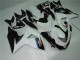Bianco Nero Plastica Suzuki GSXR 1000 K9 2009-2016 Bianco Nero Plastica Suzuki GSXR 1000 K9 2009-2016