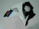 Bianco Nero Plastica Suzuki GSXR 1000 K9 2009-2016 Bianco Nero Plastica Suzuki GSXR 1000 K9 2009-2016