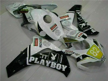 Bianco Nero Playboy ABS Kit Carenatura Honda CBR 1000 RR 2008-2011