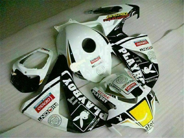 Bianco Nero Playboy ABS Plastica & Carena Honda CBR 1000 RR 2008-2011 Bianco Nero Playboy ABS Plastica & Carena Honda CBR 1000 RR 2008-2011
