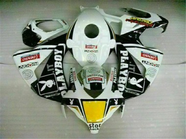 Bianco Nero Playboy ABS Plastica & Carena Honda CBR 1000 RR 2008-2011