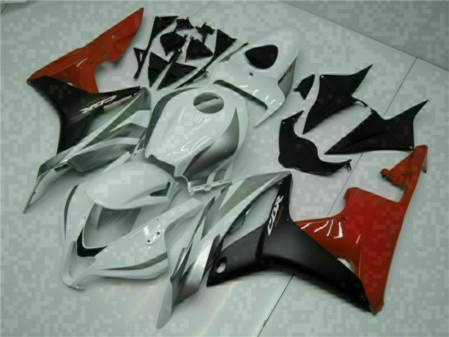 Bianco Nero Rosso ABS Plastica & Carena Honda CBR 600 RR 2007-2008 Bianco Nero Rosso ABS Plastica & Carena Honda CBR 600 RR 2007-2008
