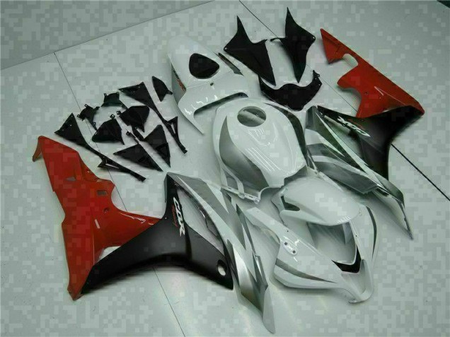 Bianco Nero Rosso ABS Plastica & Carena Honda CBR 600 RR 2007-2008 Bianco Nero Rosso ABS Plastica & Carena Honda CBR 600 RR 2007-2008
