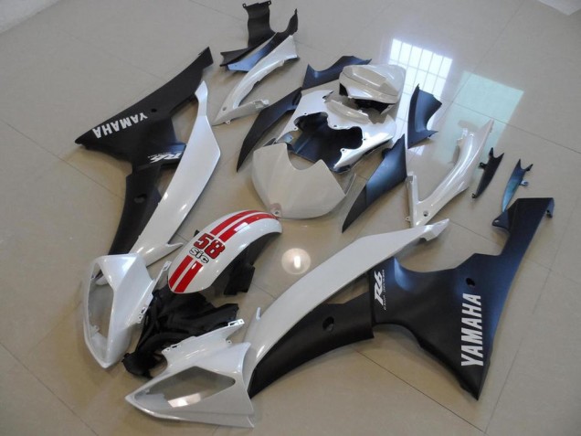 Bianco Perla & Nero 58 Sic Carene Yamaha R6 2008-2016 Bianco Perla & Nero 58 Sic Carene Yamaha R6 2008-2016
