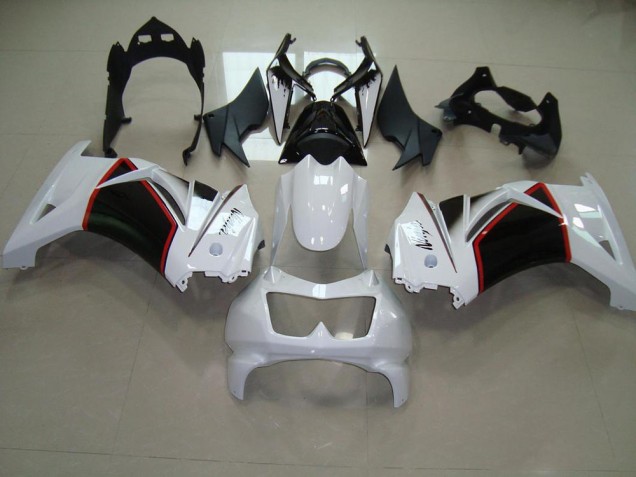 Bianco Perla Nero Carene Kawasaki ZX 250R 2008-2012 Bianco Perla Nero Carene Kawasaki ZX 250R 2008-2012