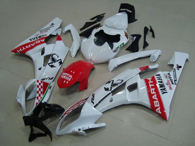 Bianco Rosso Abarth Carene Yamaha R6 2006-2007 Bianco Rosso Abarth Carene Yamaha R6 2006-2007