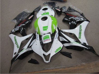 Bianco Verde Hannspree Carene Honda CBR 600 RR 2007-2008