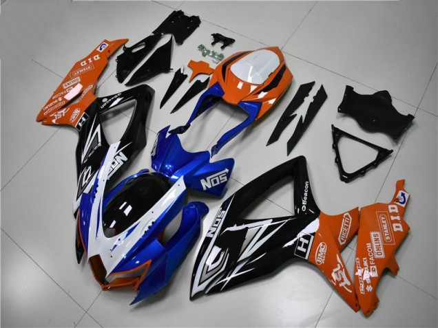 Blu Arancia Carene Suzuki GSXR 600 / 750 K8 2008-2010 Blu Arancia Carene Suzuki GSXR 600 / 750 K8 2008-2010