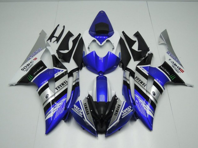 Blu Bianco ENEOS Monster Carene Yamaha R6 2008-2016 Blu Bianco ENEOS Monster Carene Yamaha R6 2008-2016