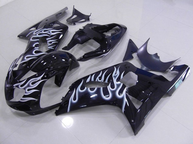 Blu Bianco Fiamma Carene Suzuki GSXR 750 K1 K2 K3 2001-2003 Blu Bianco Fiamma Carene Suzuki GSXR 750 K1 K2 K3 2001-2003