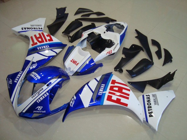 Blu Bianco Fiat Carene Yamaha R1 2012-2014 Blu Bianco Fiat Carene Yamaha R1 2012-2014