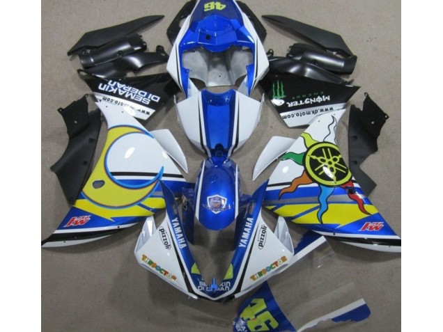 Blu Bianco Giallo 46 Carene Yamaha R1 2009-2011 Blu Bianco Giallo 46 Carene Yamaha R1 2009-2011