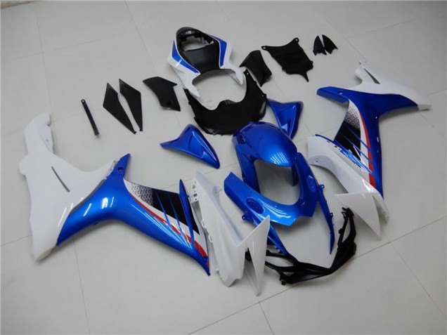 Blu Bianco Kit Carenatura Completa Suzuki GSXR 600 / 750 K11 2011-2024