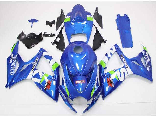 Blu Bianco Kit Carene Suzuki GSXR 600 / 750 K6 2006-2007 Blu Bianco Kit Carene Suzuki GSXR 600 / 750 K6 2006-2007