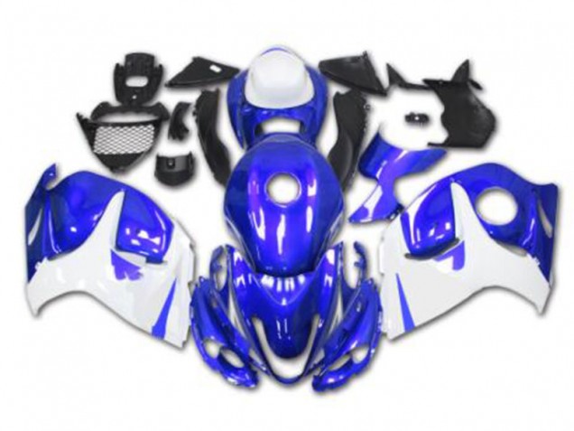 Blu Bianco Kit Completo Carenatura ABS Suzuki GSXR 1300 Hayabusa 2008-2019