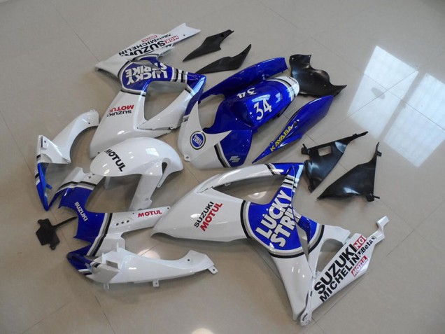 Blu Bianco Lucky Strike Motul 34 Carene Suzuki GSXR 750 K6 2006-2007 Blu Bianco Lucky Strike Motul 34 Carene Suzuki GSXR 750 K6 2006-2007
