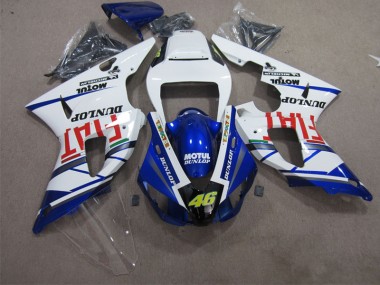 Blu Bianco Motul Dunlop 46 Carene Yamaha R1 1998-1999
