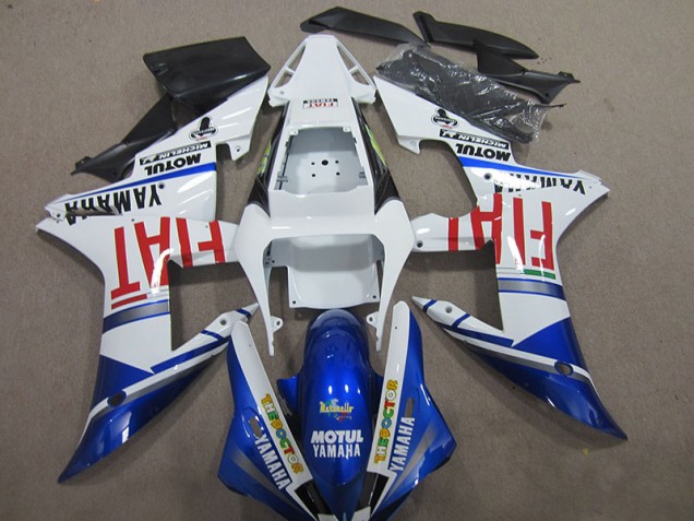 Blu Bianco Motul Fiat ABS Kit Carenatura Yamaha R1 2004-2006 Blu Bianco Motul Fiat ABS Kit Carenatura Yamaha R1 2004-2006