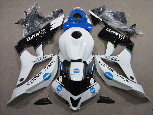 Blu Bianco Nero Konica Minolta MAPEI Carene Honda CBR 600 RR 2007-2008 Blu Bianco Nero Konica Minolta MAPEI Carene Honda CBR 600 RR 2007-2008