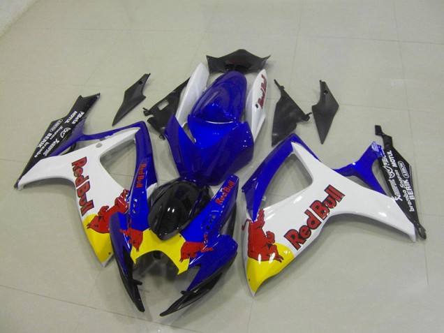 Blu Bianco Red Bull Carene Suzuki GSXR 750 K6 2006-2007 Blu Bianco Red Bull Carene Suzuki GSXR 750 K6 2006-2007