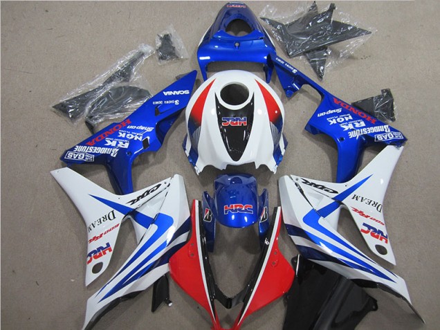 Blu Bianco Rosso HRC Carene Honda CBR 600 RR 2007-2008 Blu Bianco Rosso HRC Carene Honda CBR 600 RR 2007-2008